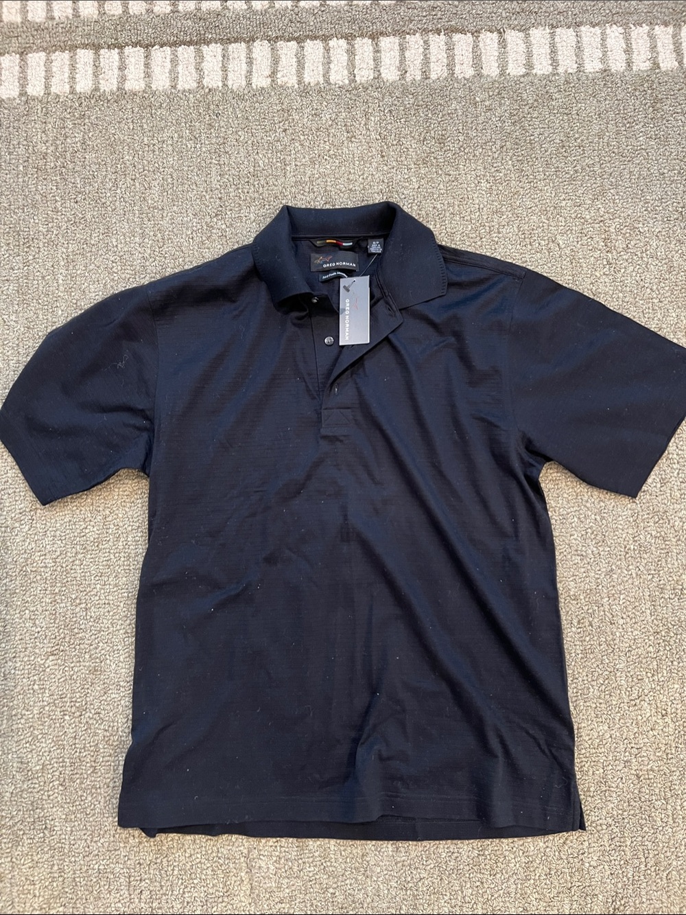 Greg Norman Collection Men's Black Golf Shirt